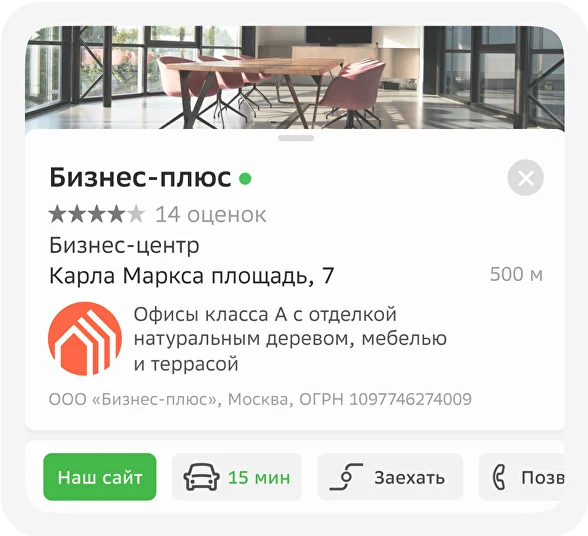 Формат объявлений: текстовое объявление